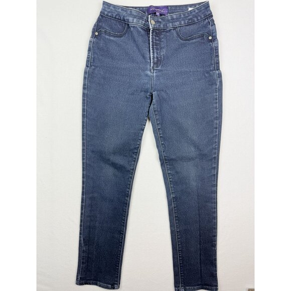 NOT YOUR DAUGHTERS Lift Tuck Technology Jean Size 10 Womens Blue Denim, USA Made - Picture 1 of 10
